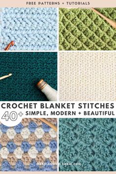 crochet blanket stitches 40 simple modern and beautiful patterns