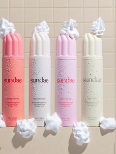 Sunday Body Wash, Japanese Body Wash, Sundae Body Wash, Bodywash Aesthetic, Aesthetic Body Wash, Korean Body Wash, Body Wash Photography, Body Wash Aesthetic, Wash Aesthetic