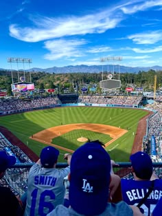 the view from behind home plate at a los angeles dodgers baseball game in california, usa