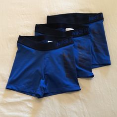 All Are Size Xs 3” Inseam Never Worn, Great Condition They Sell For $30 Each On Nike’s Website!! Shorts Nike Pro, Nike Pro Shorts, Shorts Nike, Gym Fit, Cute Everyday Outfits, Nike Blue, Shorts Athletic, Nike Pros, Nike Shorts