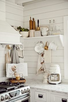 the kitchen is clean and ready to be used as a place for cooking or baking