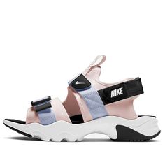 (WMNS) Nike Canyon Sandal 'Barely Rose' CV5515-600 (Women's) Pink Synthetic Sport Sandals For Spring, Trendy Pink Sport Sandals For Spring, Pink Cushioned Sport Sandals For Spring, Casual Pink Sport Sandals For Spring, Pink Sporty Sport Sandals For Summer, Nike Sandals For Spring Sports, Sporty Pink Beach Sandals, Pink Sport Sandals For Spring, Pink Sports Sandals With Cushioned Footbed