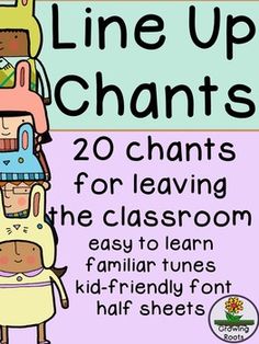 a poster with the words line up shants and two children on top of each other