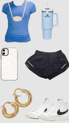 Athletic fit #preppy #outfitinspo #athleticfit #fit #cute #slay Fall Athletic Outfits, Summer Running Outfit, Athletic Summer Outfits, Lululemon Outfits, Cute Outfits For School, Cute Preppy Outfits