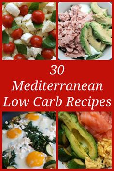 Mediterranean Low Carb Recipes – 30 Easy Keto and Mediterranean Diet Friendly Healthy Meal Plan Ideas. Mediterranean Low Carb, Meal Plan Ideas, Mediterranean Diet Food List, Mediterranean Recipes Healthy, Mediterranean Diet Recipes Dinners, Healthy Meal Plan, Mediterranean Diet Meal Plan, Low Carb Low Fat Recipes, Breakfast Low Carb