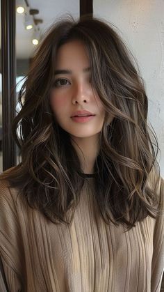 Medium Length Hair Women, Hair Inspiration Long, Dark Brown Hair Color, Haircuts For Medium Hair, Haircuts For Long Hair, Long Hair Cuts, Brown Hair Colors, Hair Cut