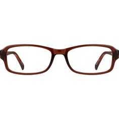 A medium size plastic full-rim eyeglasses. | Zenni Geek Chic Rectangle Prescription Eyeglasses Brown Plastic Rectangle Glasses, Zenni Optical, Pretty Jewelry, Geek Chic, Prescription Eyeglasses, Pretty Jewellery, Eyeglasses Frames, Medium Size, Geek Stuff