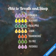 Able to Breath and Sleep | DiffuserBlends.com Diluting Essential Oils, Essential Oil Combinations, Essential Oils For Pain, Doterra Essential Oils Recipes, Essential Oil Diffuser Blends Recipes, Essential Oil Remedy, Young Living Essential Oils Recipes, Essential Oils Guide, Essential Oils For Sleep