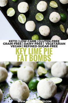 Vegan Key Lime Pie, Keto Vegan, Low Carb Snack, Fat Bomb Recipe, Keto Fat, Vegan Keto, Key Lime Pie, Ketogenic Recipes, Keto Dessert Recipes