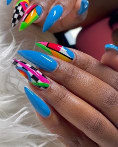 80s Nail Designs, Glitter Gel Nail Designs, Networking Business, Wow Nails, Sassy Nails, Business Instagram, Stiletto Nails Designs, Nail Candy