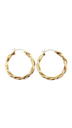 Vintage 14K Yellow Gold Twisted Hoop Earrings This gorgeous set of 14K gold hoop earrings are in a beautiful, twisted design! Diameter: 33.55mm Width: 4.0mm Weight: 4.5 g/ 2.9 dwt Hallmark: JAW 14K Very good condition, professionally polished. Will come packaged in a gift box or pouch (when possible) and will be shipped U.S. Priority Mail Insured. MM121823/17KCS Twisted 14k Gold Earrings, 14k Gold Round Earrings With A Modern Twist, Modern Twist 14k Gold Round Earrings, 14k Gold Hoop Earrings With A Modern Twist, Yellow Gold Hoop Earrings With A Modern Twist, Modern Twist 14k Gold Hoop Earrings, Modern Twist Yellow Gold Hoop Earrings, Twisted 14k Yellow Gold Hoop Earrings, Twisted Yellow Gold Hoop Earrings, Tarnish Resistant