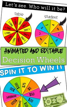 an animated and editable wheel to spin it to win $ 1, 500 with the text let's see who will be?