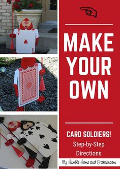 make your own card soldiers step - by - step directions