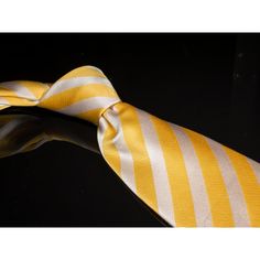 Nwot Countess Mara 100% Silk Tie Yellow White Awning Stripes Designer Necktie It All Started More Than 80 Years Ago When The Countess Lucilla Mara De Vescovi Had An Argument With Her Husband About His Boring Ties. Since Then, The Countess Mara Brand Has Broken All The Rules When It Comes Designing Men's Neckwear. Countess Mara Ties Offer A Bold And Daring Expression Of Your Personality Without Sacrificing Quality. Features: Label: Countess Mara Pattern: Awning Stripes Made In China Dry Clean Onl Yellow Summer Ties, Yellow Classic Ties For Summer, Classic Yellow Ties For Summer, Yellow Summer Business Ties, Classic Yellow Ties For Office, Classic Yellow Ties For Work, Mens Neckwear, The Countess, 80 Years