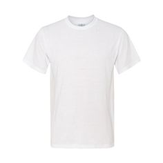 5.3 oz., 100% polyester. Cotton feel. Ideal for sublimation printing. Moisture management and odor control properties. 1x1 ribbed collar. Double-needle stitched front neck, sleeves and bottom hem. Shoulder-to-shoulder taping. Quarter-turned. Tear away label. Size: XL.  Color: White.  Gender: male.  Age Group: adult. Mens Workout Shirts, Usa Outfit, Compression Shirt, Christmas 2024, White T, Graphic Tee Shirts, Sport T Shirt, Sport Shorts, Shoulder Taping