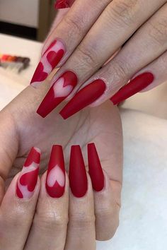 Valentines Ideas, Pete The Cat, Bright Nails, Heart Nails