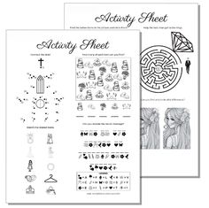 the activity sheet is shown for children to learn how to draw