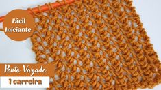 an orange crochet is shown with the words, faci incantee