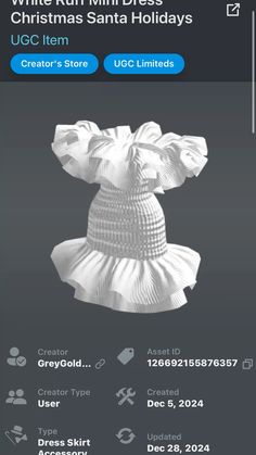 the app is showing an image of a dress