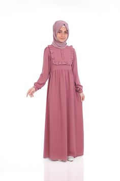 Child Hijab Dress Ebrar Model Fabric Feature: It is made of Ayrobin (cotton) fabric. It can be used in 4 seasons. Product Features : Ebrar model is produced with ayrobin (cotton) fabric. The front is ruffled and buttoned. The back is arched. The sleeves are cuffed. https://www.etsy.com/shop/MevlanaKidsAbaya The molds of our products are precisely adjusted according to age. It is recommended to order by age group. Height and chest sizes may differ according to sizes. Check the sizes please.  AGE Abaya Styles For Kids, Children Abaya Style, Eid Outfits For Kids, Khimar Niqab, Kids Abaya, Eid Dress, Dubai Abaya, Abaya Style, Eid Outfits