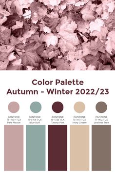 the color palette for autumn - winter 2012 / 2013