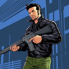 Gta 3 Wallpapers, Gta Artworks, Claude Gta 3, Gta Artwork, Gta 5 Wallpapers, Gta Characters, Grand Theft Auto 3