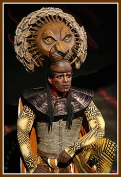 Tune Thursday: Broadway's "Lion King" balances spectacle with intimate storytelling Lion King Tree, Lion Face Paint, Dark Eyebrows, Il Re Leone