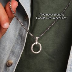 This trendy necklace was created to remind its wearer of what's truly important in life. Just put the names of your significant others on the eternity circle and get a piece with deeper meaning. Coming with a box chain, it will become a perfect addition to both daily outfits and party wear. Minimalist Box Chain Jewelry For Father's Day, Silver Necklace For Everyday Use, Personalized Sterling Silver Necklace For Everyday, Engraved Round Pendant Jewelry For Father's Day, Father's Day Engraved Round Pendant Jewelry, Round Necklace With Engraving Option For Father's Day, Everyday Jewelry With Engraving Option, Round Pendant, Silver Engraved Jewelry For Everyday, Minimalist Engraved Jewelry For Everyday Use