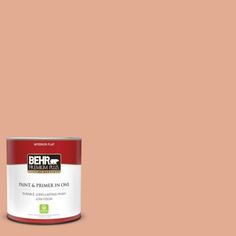 a red paint can with the words behr paint and furniture in one on it