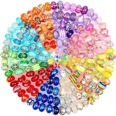 PRICES MAY VARY. 【High Quality large Beads】Cludoo large hole beads are mainly made of glass, resin, crystal, diamond and plastic, which makes the cute glass beads bulk durable to use, and not accessible to break. NOTE: NOT ALL BEADS ARE GLASS. 【Large Quantity & Vibrant Color】Cludoo glass beads for bracelets include 110 PCS european beads with 10 colors,each color about 10 pieces,and there will always be one that will impress you. With the different colors you can make different styles of bracele Chain Clothing, Bracelets Easy, Bead Hair Accessories, Birthday Accessories, Craft Beads, Large Beads, Christmas Bead, Crystal Diamond, Large Hole Beads