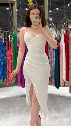 Hot Prom Dress, White Prom Dress, Easy Trendy Outfits, Prom Dresses Lace, Glam Dresses, Looks Chic, Evening Dresses Prom, Classy Dress