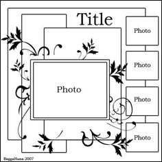 a family tree with the names and pictures in black and white, on top of each other