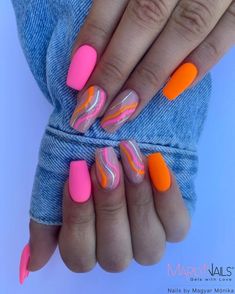 50 Most Trending Summer Gel Nails to Inspire Your Ideas Nexgen Nails, Summer Nails Almond, Gel Nails French, Summer Gel Nails, Nails Now, Summery Nails, Vibrant Nails, Bright Nails, Summer Nails Colors