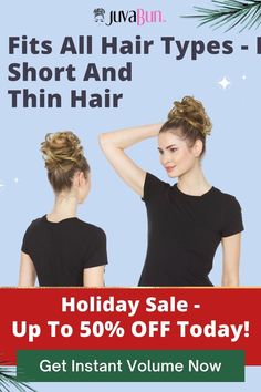 Holiday Sale Up To 50% OFF Today! Easy & Fast To Use Gives You Instant Hair Volume Unnoticeable To Others - Looks Like Your Real Hair Fits All Hair Types - Even Short And Thin Hair Doesn't Effect Your Hair Reusable & Easy To Clean 100% Money-Back Guarantee perfect bun bun messy messie bun tutorial bun hairdo hair bun styles fancy bun hoco hair bun healthy hair products natural hair care tips hair protective styles black hair care natural best hair products hair care products