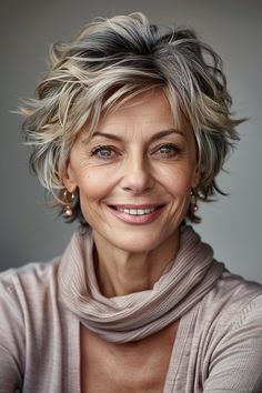 Boost your confidence with 33 haircut ideas that suit your lifestyle and fashion preferences at 60+. Shaggy Hairstyles, Light Blonde Highlights, Soft Fringe, Shaggy Short Hair, Age Is Just A Number, Bangs For Women, Short Grey Hair, Bob Hairstyles For Fine Hair, Long Pixie