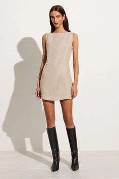 Crafted from 100% natural linen fibres, the Lui Mini Dress is a modern take on the classic summer mini. It features a high boat neckline, relaxed A-line silhouette and back waist ties with a twist detail to cinch as desired. Lined throughout for extra coverage. Emo Summer, Edgy Summer, Outfits Everyday, Outfits Edgy, Maxi Dress Sale, Outfits Black, Faithfull The Brand, Fashion Tips For Women, Sleeveless Mini Dress