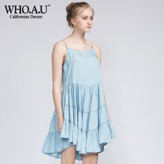 -Who.A.U Tie Back Denim Dress -Discontinued/Rare And Hard To Find -Never Worn. No Flaws -Size: M Blue Washed Mini Dress For Spring, Spring Blue Washed Mini Dress, Blue Knee-length Denim Dress For Summer, Knee-length Summer Denim Dress For Day Out, Summer Knee-length Denim Dress For Day Out, Summer Washed Blue Denim Dress, Light Blue Denim Mini Dress For Summer, Light Blue Cotton Denim Summer Dress, Sleeveless Washed Mini Dress For Summer