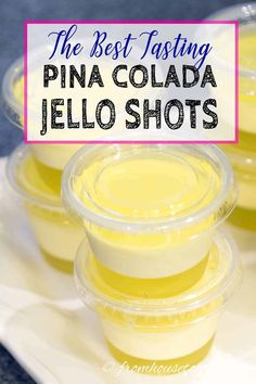 the best tasting pina colada jello shots