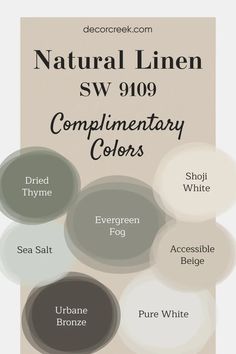 the color scheme for natural linen