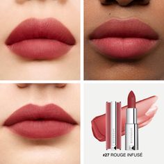 Lipstick - Le Rouge Sheer Velvet | Givenchy Beauty True Red Lipstick, Velvet Matte Lipstick, Givenchy Beauty, Velvet Lipstick, Lipstick Collection, Beauty Sponge, Acai Berry, Lip Hydration, Mango Butter