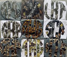 Thanks for shopping with Sassy Monograms TN🤍 Fully customizable! - Choose your size. - Choose shirt Color. - In the personalization box, add... 1.) monogram: we go by the order you put here! 2.) add Camo style letter. Camo styles can be found in photos. Camo Vinyl Shirt Ideas, Southern Monogram, Camo Gifts, Monogram Sweater, Camo Style, Mommy Outfits, Camo Fashion, Vinyl Shirts, Shirt Color