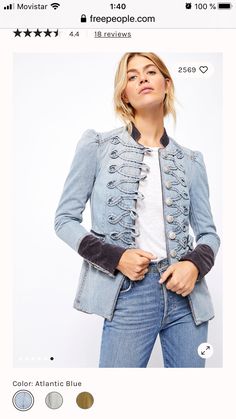 Military Jackets, Structured Jacket, Girlie Girl, Boho Jacket, Wrap Jacket, Free People Jacket, Uniform Fashion