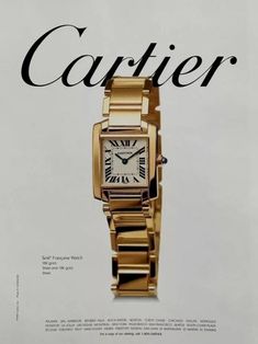 Cartier Tank Francaise, Fashion Gone Rouge, Old Money Aesthetic