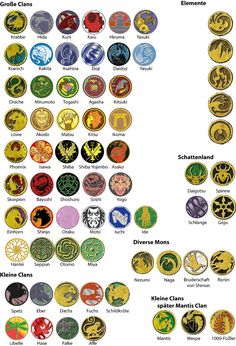 an image of different types of badges