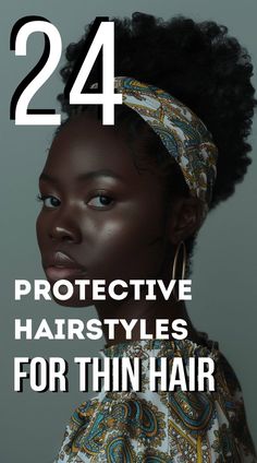 Protect your delicate strands with these stunning protective hairstyles for thin hair! These styles not only safeguard your hair from damage but also create the illusion of fullness and movement. Explore a variety of looks—from twist-outs to sleek ponytails—that are perfect for any occasion! Check out the ideas! Fine Black Hair Hairstyles, Hairstyles That Hide Hairline, How To Stop Hair Thinning, Protective Styles For Fine Hair, Protective Styles For Thinning Hair, Trending Protective Hairstyles, Low Tension Hairstyles For Black Women, Best Protective Styles For Hair Growth, 4a Hair Styles