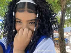 Mixed Curly Hair, Quick Natural Hair Styles, Curly Hair Photos, Cute Curly Hairstyles, Curly Hair Styles Easy, Pretty Braided Hairstyles, Hairdos For Curly Hair, Natural Curls Hairstyles, Natural Hair Styles Easy