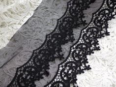 1 Yard Cotton lace trim, black tulle flower embroidery lace trim, 8.7 inches wide black lace Gifts Bags, Shoulder Belt, Tulle Flowers, Naeem Khan, Kitenge, Black Tulle, Embroidery Lace, Flower Embroidery, Cheongsam