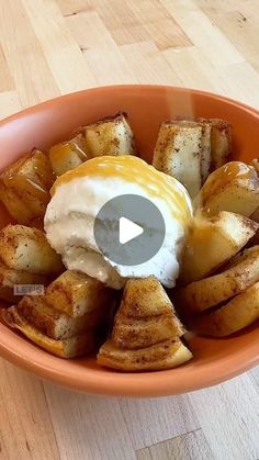 a bowl filled with bananas and ice cream