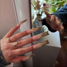 Bratz Nails, Daily Nails, Y2k Nails, Nails Fashion, Dope Nail Designs, Exotic Nails, Long Acrylic, Nails Only, Long Square Acrylic Nails