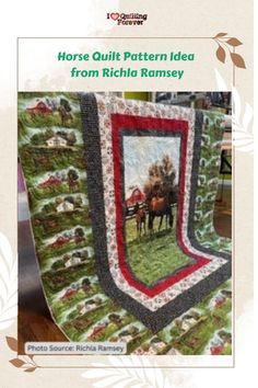 Horse Quilt Pattern Idea from Richla Ramsey The Horse Whisperer, Quilt Block Patterns Free, Raw Edge Applique